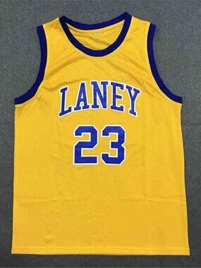 NBA Michael Jordan Laney High School Edition #23 Jerseys Yellow
